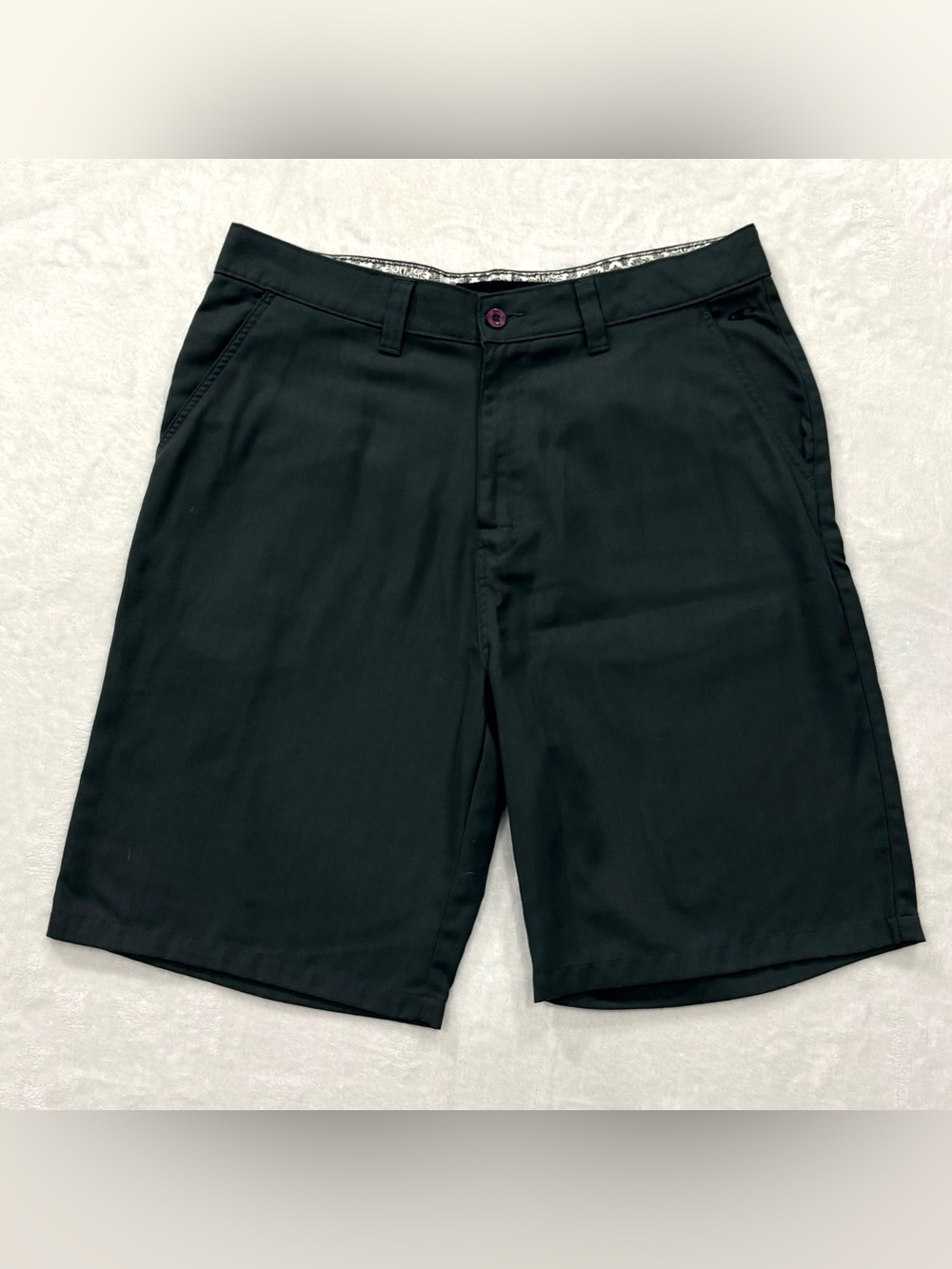 O'Neill Lakeshore Greenish Gray Flat Front Walking Shorts Men's size 36